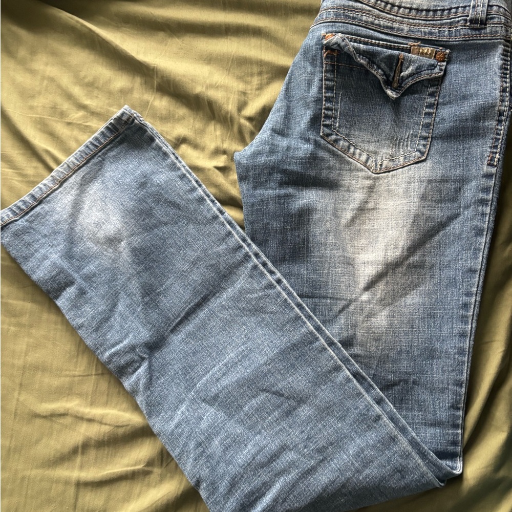 Angels Light Blue Straight Jeans